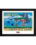 Плакат с рамка GB eye Games: Sonic the Hedgehog - Green Hill Zone - 1t