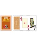 Пластични покер карти Texas Poker - охра - 2t