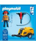 Фигурка Playmobil - Строителен работник - 3t