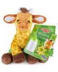 Плюшена играчка Melissa & Doug - Бебе жираф, с принадлежности - 2t