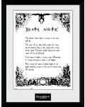 Плакат с рамка GB eye Animation: Death Note - Rules - 1t