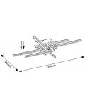 Плафон Rabalux - Casimir, LED, 35W, черен - 3t