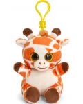 Плюшена играчка с клипс за раница Keel toys - Жираф, 12 cm - 1t