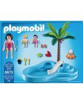Комплект фигурки Playmobil - Бебешки басейн с пързалка - 3t