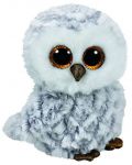 Плюшена играчка TY Toys Beanie Boos - Бухал Owlette, бял, 15 cm - 1t