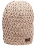 Плетена шапка с поларена подплата - 53 cm, 2-4 г, розова - 1t