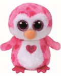 Плюшена играчка TY Toys Beanie Boos - Пингвин Juliet, розов, 15 cm - 1t