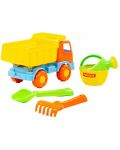 Плажен комплект Polesie Toys - Камион, 4 части, асортимент - 3t