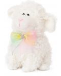 Плюшена играчка Амек Тойс - Бяла овчица с цветна панделка, 28 cm - 1t