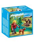 Комплект фигурки Playmobil Wild Life - Турист и семейство бобри - 1t