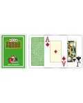 Пластични покер карти Texas Poker - светлозелен гръб - 2t