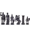 Пластмасови фигури за шах Sunrise - Roman, golden/black - 4t
