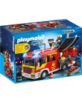 Комплект фигурки Playmobil - Пожарна кола със светлини и звук - 1t