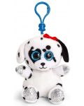 Плюшена играчка с клипс за раница Keel toys - Далматинец, 12 cm - 1t