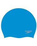 Плувна шапка Speedo - Plain Moulded Silicone Cap, синя - 1t