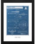 Плакат с рамка GB eye Television: Star Trek - USS Enterprise's Plan - 1t