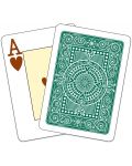 Пластични покер карти Texas Poker - тъмно зелен гръб - 3t