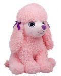 Плюшена играчка Амек Тойс - Пудел с големи очи, розов, 45 сm - 1t