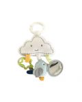 Плюшена бебешка играчка с дрънкалка KikkaBoo Clouds - 1t