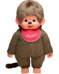 Плюшена играчка Monchhichi - Маймунка момченце с червен лигавник, 80cm - 2t