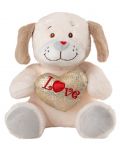 Плюшена играчка Амек Тойс - Куче със сърце, 35 сm - 1t