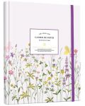 Планер Victoria's Journals Florals - Светлолилав, скрита спирала, твърда корица, на редове - 1t