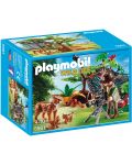 Комплект фигурки Playmobil Wild Life - Видео оператор снима семейство рисове - 1t