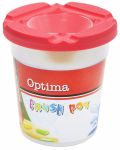 Пластмасова чашка за четки Optima - С капак, асортимент - 1t