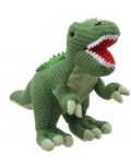 Плетена играчка The Puppet Company Wilberry Knitted - Динозавър T-rex, 28 cm - 1t