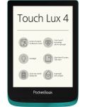 Електронен четец PocketBook Touch Lux4 - зелен (разопакован) - 1t