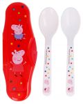 Полипропиленови лъжици в кутия Stor - Peppa Pig Little One, 2 броя - 1t