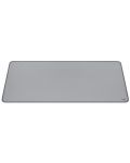 Подложка за мишка Logitech - Desk Mat Studio Series, XL, мека, сива - 1t