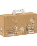 Подаръчна кутия Giftpack Bonnes Fêtes - Крафт, 33 cm - 1t