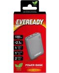 Портативна батерия EVEREADY - Mini, 10000 mAh, сребриста - 2t