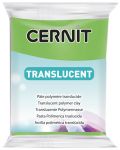 Полимерна глина Cernit Translucent - Зелен лайм, 56 g - 1t