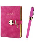 Подаръчен комплект Victoria's Journals - Hush Hush, розов, 2 части, в кутия - 1t