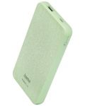 Портативна батерия Hama - Fabric 10, 10000 mAh, зелена - 1t
