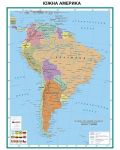 Политическа стенна карта на Южна Америка (1:7 000 000) - 1t