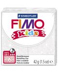 Полимерна глина Staedtler Fimo Kids - бял блестящ цвят - 1t