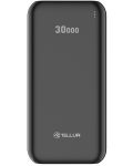 Портативна батерия Tellur - PBC303, 30000 mAh, черна - 1t