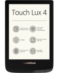 Електронен четец PocketBook Touch Lux4 - черен (разопакован) - 1t
