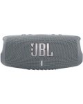 Портативна колонка JBL - Charge 5, сива - 1t