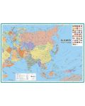 Политическа стенна карта на Азия (1:11 000 000) - 1t
