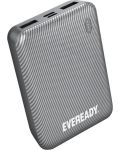 Портативна батерия EVEREADY - Mini, 10000 mAh, сребриста - 1t