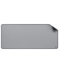 Подложка за мишка Logitech - Desk Mat Studio Series, XL, мека, сива - 3t