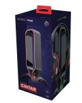 Стойка за слушалки Trust - GXT 265 Cintar, RGB, черна - 3t