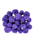 Помпони Fandy - 24 броя, 3 размера, лилави - 1t