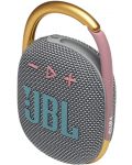 Портативна колонка JBL - Clip 4, сива - 3t