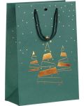 Подаръчна торбичка Giftpack Bonnes Fêtes - Коледна елха, 29 cm - 1t