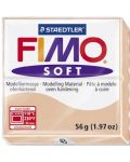 Полимерна глина Staedtler Fimo Soft - 57 g, бежова - 1t